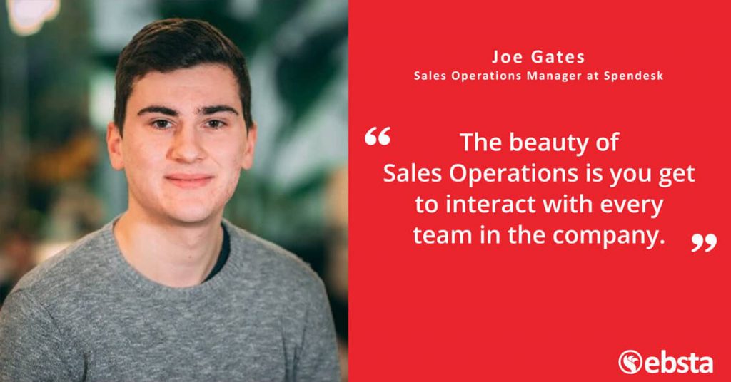 "Sales Operations is the metronome of the revenue function." - Joe Gates