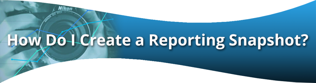 How Do I Create Reporting Snapshot?