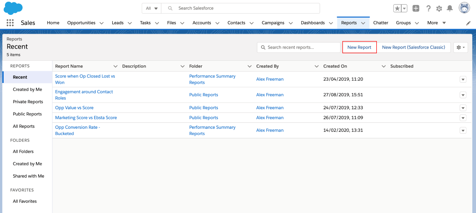 A Guide to Using Reporting Snapshots in Salesforce Ebsta