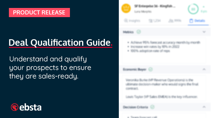 Product release_deal qualification guide