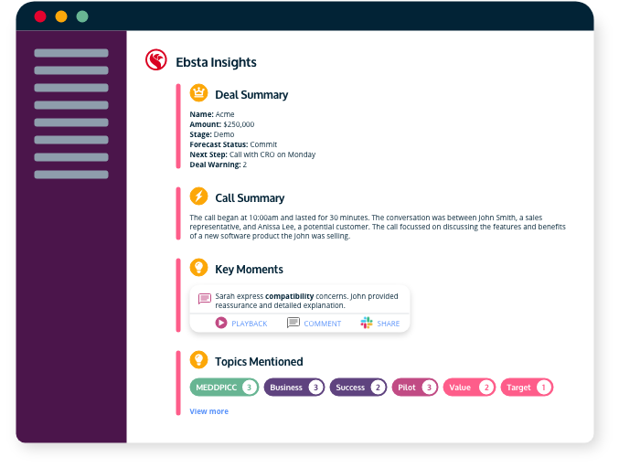 Deal Room + Slack Integration